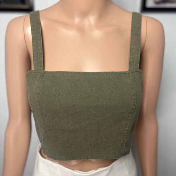 Excite Olive Green Top size L - Picture 1 of 8